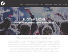 Tablet Screenshot of elicitmagazine.com